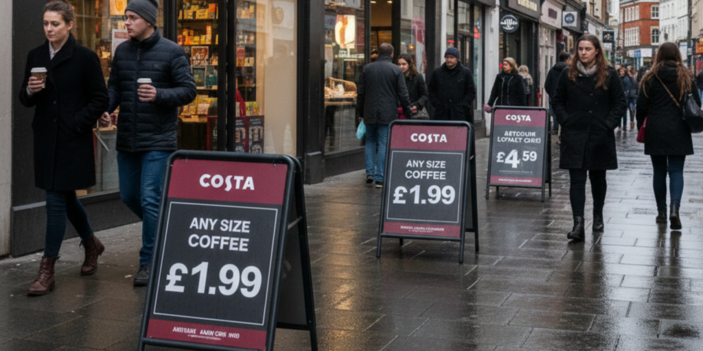 Costa Coffee Struggles as Competition Heats Up Across the UK