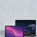 Concept image of Apple 2026 product lineup featuring iPhone, iPad, MacBook, Apple Watch, AirPods, Vision Pro, and smart home devices