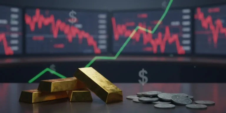 Gold and silver prices drop sharply as a stronger U.S. dollar sparks selloff in precious metals markets