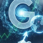 Alphabet stock outlook as Roth/MKM raises price target to $365, showing Google branding with AI, advertising, and growth chart visuals.