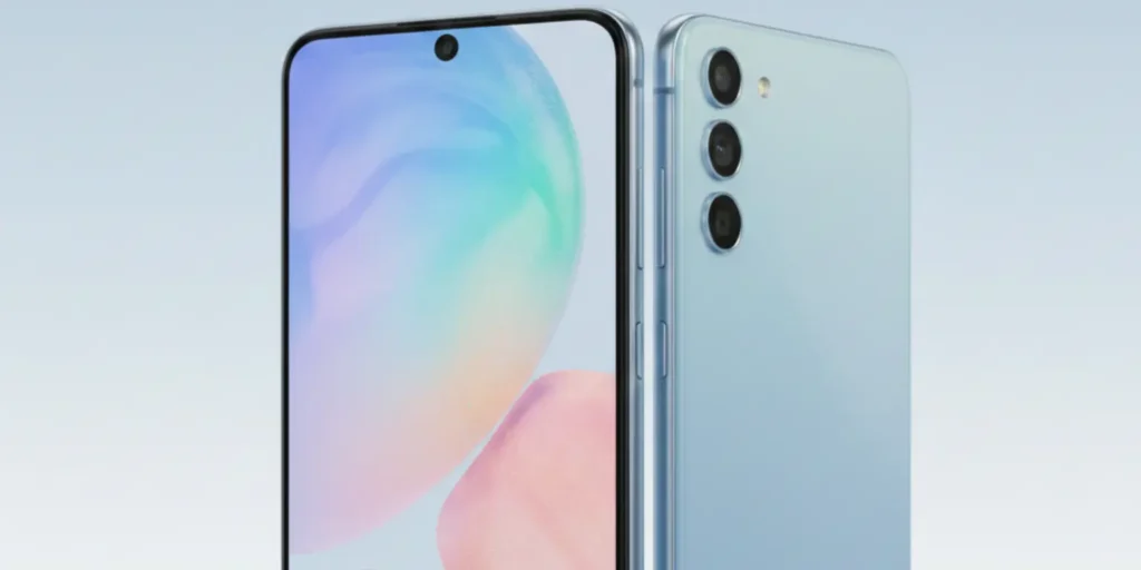 Samsung Galaxy A57 5G smartphone showing its sleek design, triple rear cameras, and 6.6-inch display, representing the upcoming launch in Malaysia after SIRIM certification.