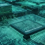 Samsung HBM4 memory chips shown with Nvidia AI processors, representing next generation AI hardware and semiconductor competition.