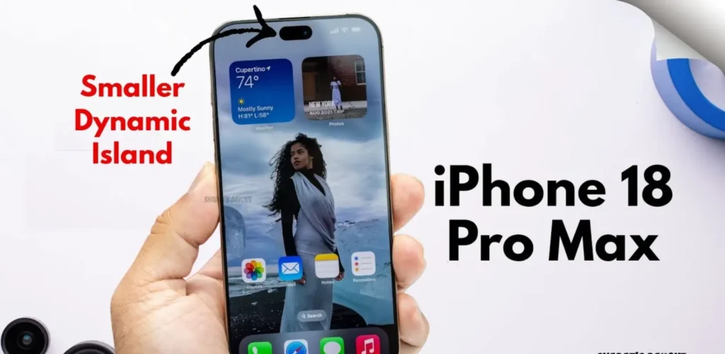 iPhone 18 Pro Max with Smaller Dynamic Island