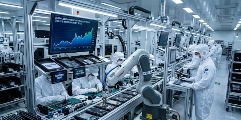 AI chip shortage impacting DRAM and HBM memory supply as smartphone production lines face rising costs and record $523 average prices in 2026.