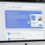 Google AI search with hover pop-up links showing previews of original websites to increase user interaction and source transparency