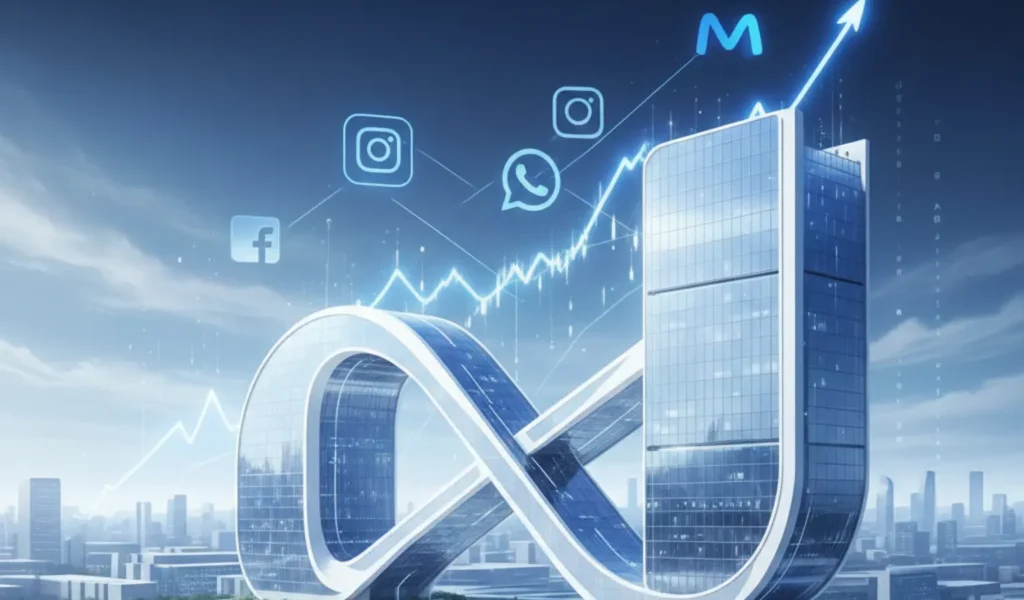 Meta Platforms stock outlook showing AI investment and valuation compared to other Magnificent Seven technology companies.
