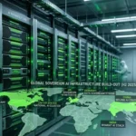 Nvidia's AI data center servers powering sovereign AI infrastructure as global demand drives revenue growth.
