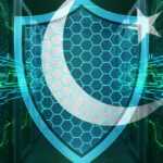 Digital firewall shield over network servers symbolizing Pakistan internet regulation and denial of firewall shutdown reports.