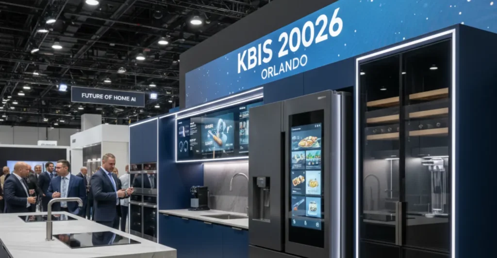Samsung showcases Bespoke AI and Dacor appliances at KBIS 2026, demonstrating smart and connected kitchen innovations.