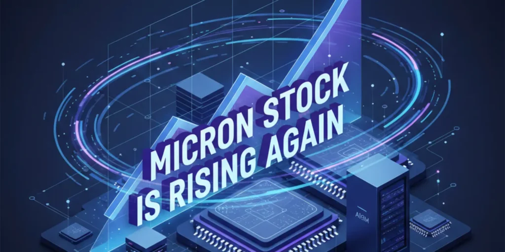 Micron stock rising again as high-bandwidth memory demand surges from AI data centers and cloud computing expansion