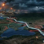 “BTC pipeline transporting Caspian oil to Europe amid Gulf tensions and supply disruptions.”