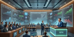 Elon Musk speaking in a courtroom during trial over 2022 Twitter acquisition and social media posts that investors claim influenced the market.