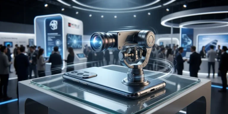 Honor Robot Phone with motorized 200MP camera arm that rotates, tracks users, and dances using AI technology.