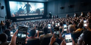 Social media buzz and online movie trends encouraging audiences to return to theaters and watch new films on the big screen.