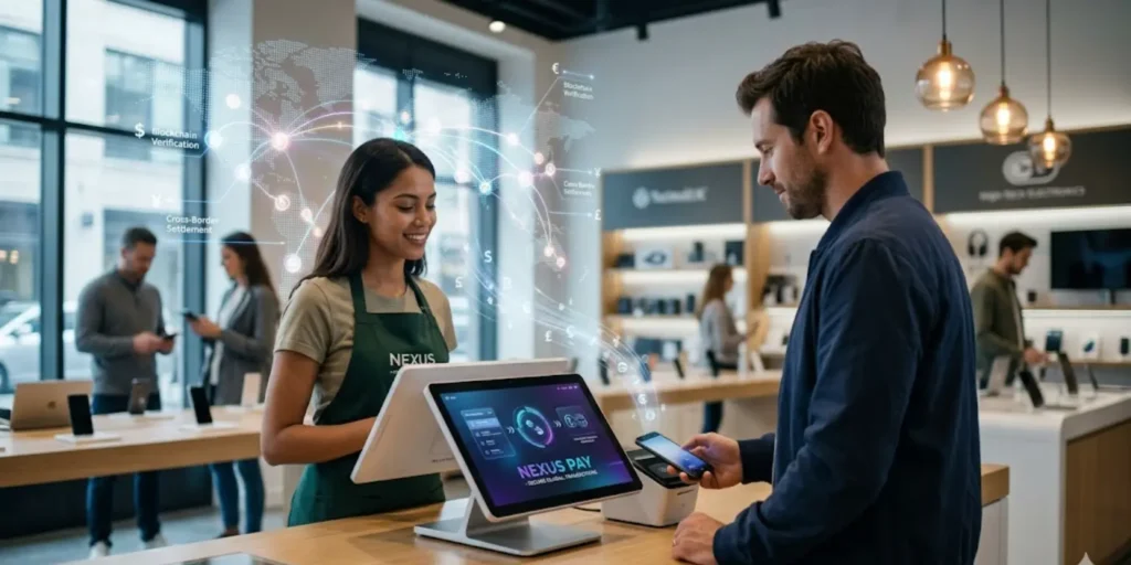 Airwallex point-of-sale system enabling in-person payments in retail store with global fintech payment network integration