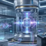 Google Willow quantum processor with qubits and researchers testing advanced quantum computing technology in a lab setting