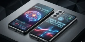 Infinix Note 60 Pro smartphone with rear LED display and AMOLED screen featuring high refresh rate and modern design