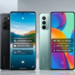 Samsung Galaxy A37 and A57 smartphones showing AMOLED display, camera upgrades, and mid-range design features