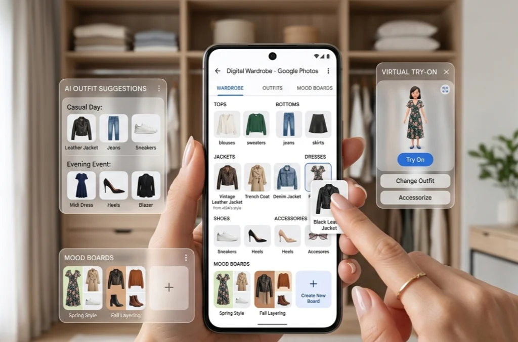Google Photos introduces an AI-powered digital wardrobe that turns your photo library into a smart styling tool.
