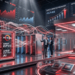 AMD AI servers and advanced semiconductor infrastructure illustrating the company’s expansion in artificial intelligence markets.