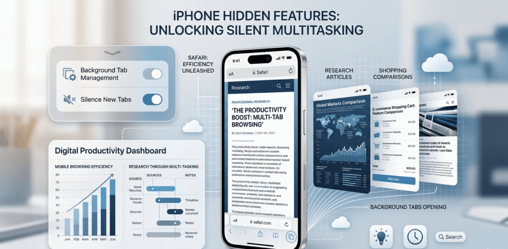 Apple’s hidden Safari background tab feature helps users browse faster without interrupting reading sessions.