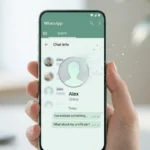 WhatsApp app interface showing avatar feature removal on a smartphone screen