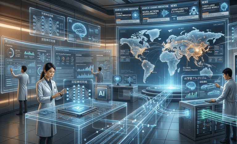 Asian artificial intelligence startups are developing frontier AI models amid global export restrictions and rising competition.