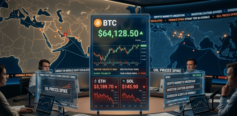Bitcoin holds above $64K as Strait of Hormuz tensions