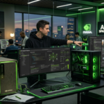 Nvidia RTX Spark AI PC and DGX Station running local AI agents for productivity, content creation, and advanced computing tasks.